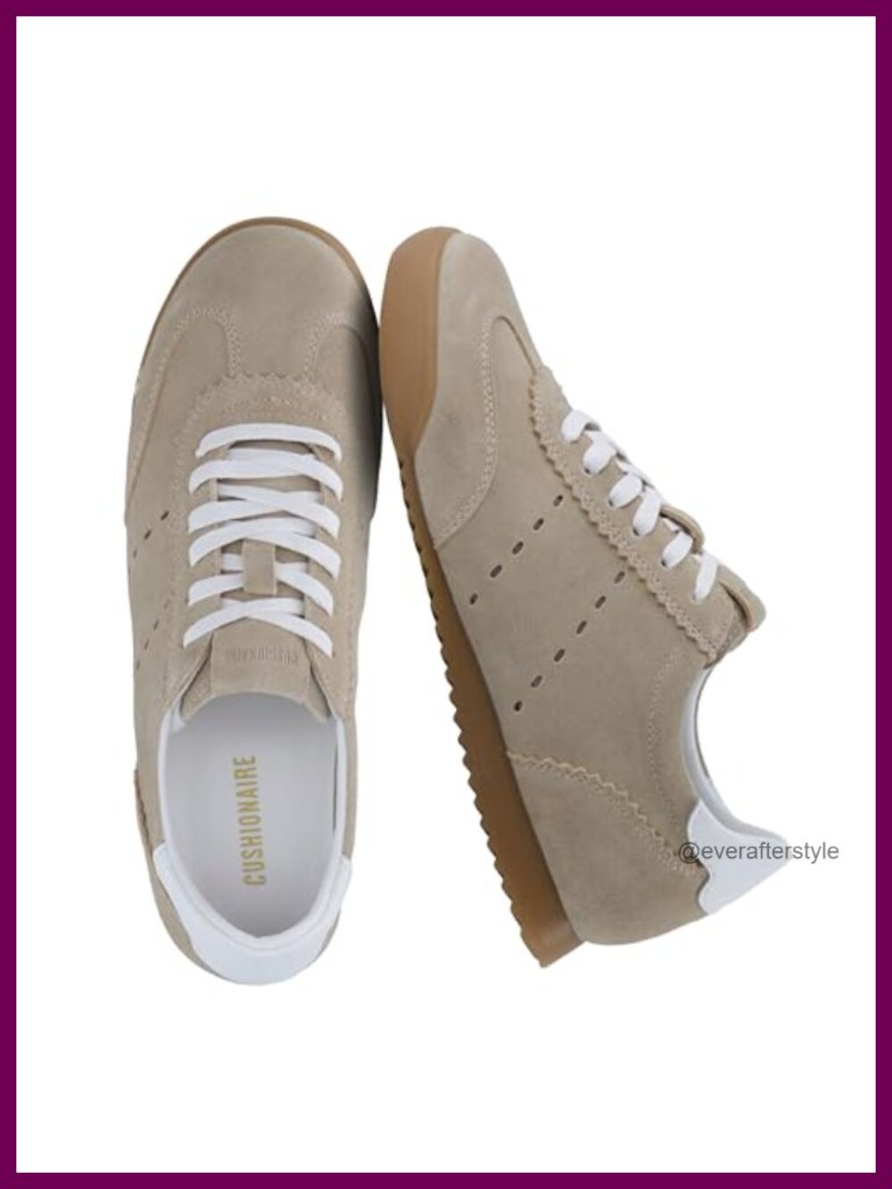 Retro Suede Leather Lace Up Fashion Sneakers Cushioned Walking Shoes